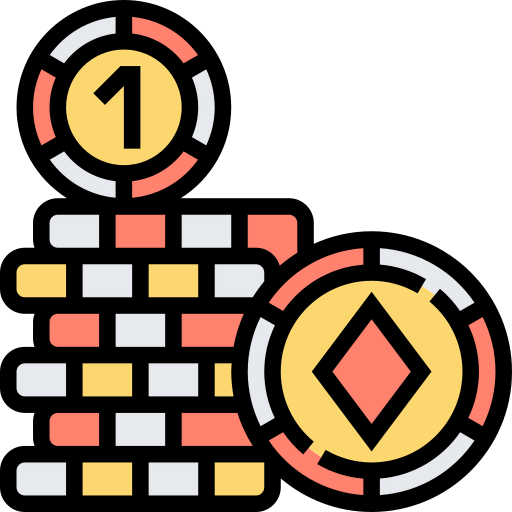 Poker chips ícono