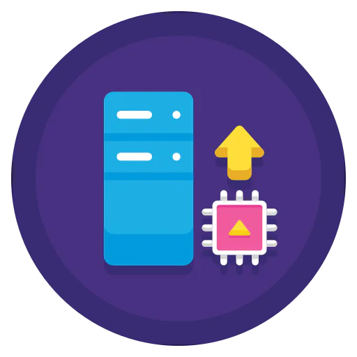 Vertical scalability icon