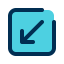 Diagonal arrow 图标 64x64