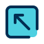 Diagonal arrow 图标 64x64