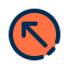 Diagonal arrow 图标 64x64
