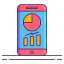 Mobile analytics icon 64x64