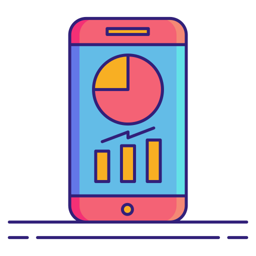 Mobile analytics 图标
