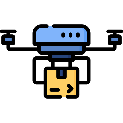 Drone delivery icon
