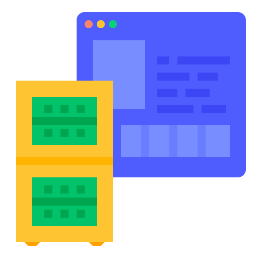 Web hosting Ikona