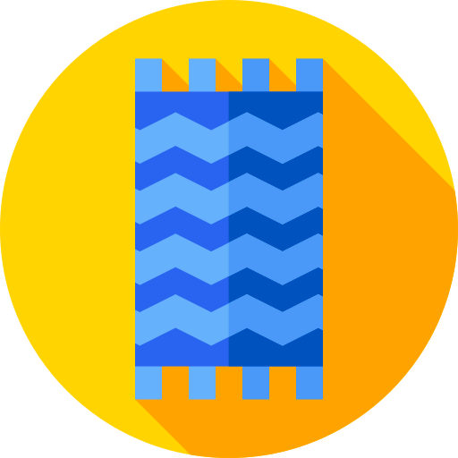 Beach towel icon