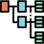 Блок-схема иконка 64x64