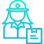 Delivery woman Symbol 64x64