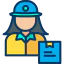Delivery woman ícono 64x64