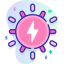 Sun energy icon 64x64
