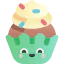 Birthday cupcake 图标 64x64