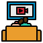 Tv watching 图标 64x64