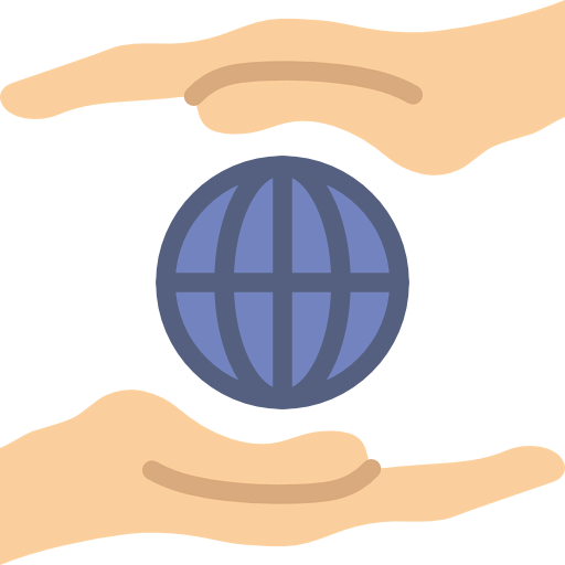 Globe grid icon