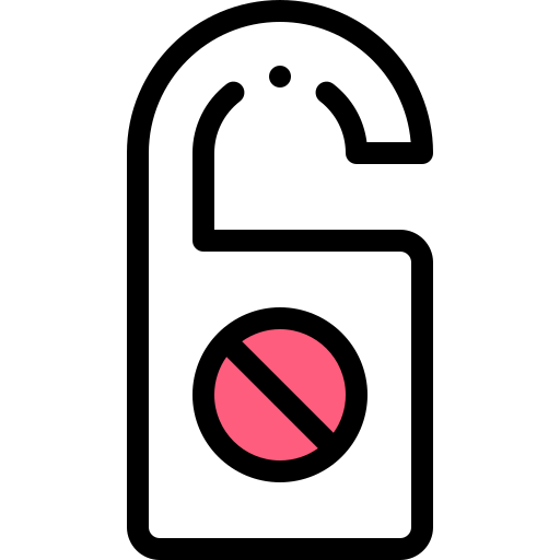 Do not disturb sign icon