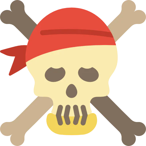 Skull and bones icon