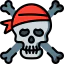 Skull and bones icon 64x64