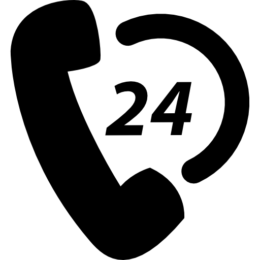 24 hours phone shopping support icon