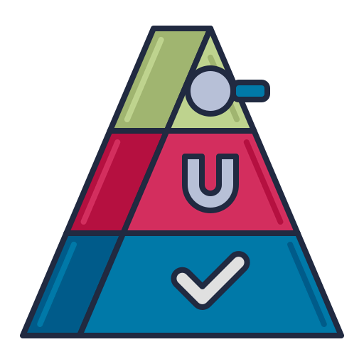 Pyramid chart icon