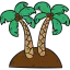 Palm trees icône 64x64