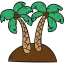 Palm trees 图标 64x64