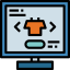 Shopping online icon 64x64