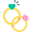 Wedding rings icon 64x64