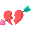 Broken hearts icône 64x64