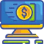 Online money icon 64x64