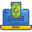 Online money icon 64x64