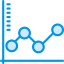 Line graph icon 64x64