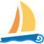 Sailing boat icon 64x64
