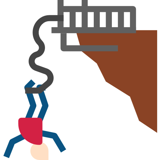 Bungee jumping ícono