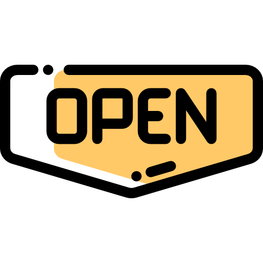 Open sign Ikona