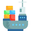Грузовое судно иконка 64x64