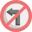No turn icon 64x64