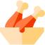 Chicken leg icon 64x64