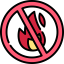 No fire ícone 64x64