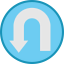 U turn アイコン 64x64