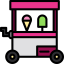 Ice cream cart biểu tượng 64x64