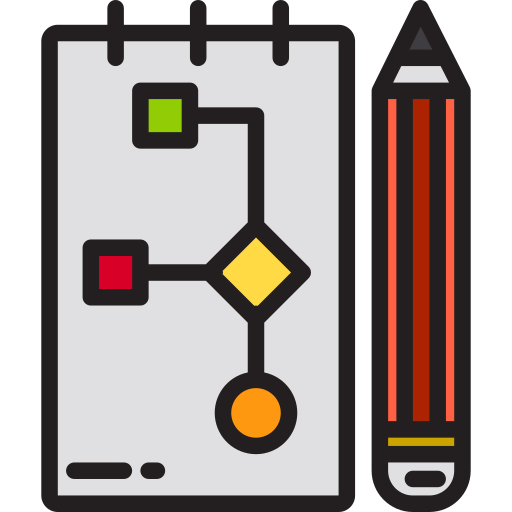 Flow chart icon