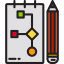 Flow chart icon 64x64