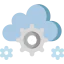 Cloud computing ícone 64x64