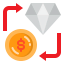 Money exchange icon 64x64