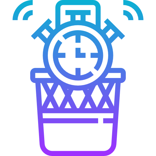 Waste of time icon