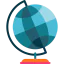 Earth globe icon 64x64