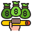 Money bags icon 64x64