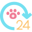 24 hours アイコン 64x64