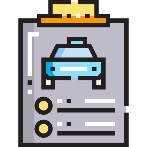 Driving test icon