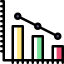 Bar chart icon 64x64