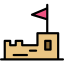 Sand castle icon 64x64